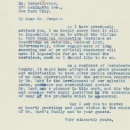 Letter: 1938 October 12