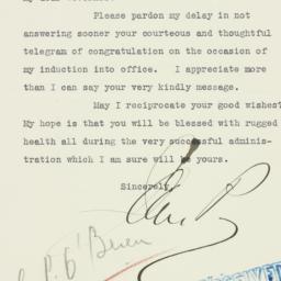 Letter: 1933 January 10