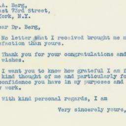Letter: 1938 October 9