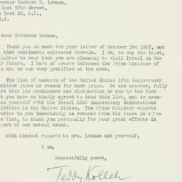 Letter: 1957 October 15