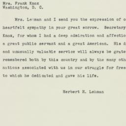 Letter: 1944 April 30