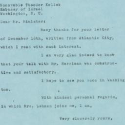 Letter: 1950 December 26