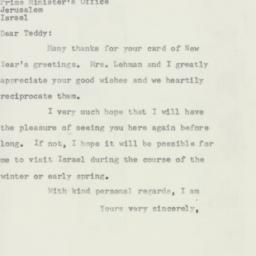 Letter: 1957 October 3