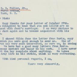 Letter: 1942 October 30