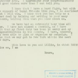 Letter: 1950 September 22