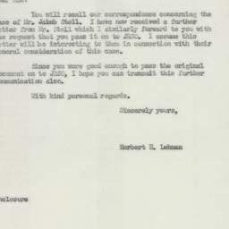 Letter: 1952 January 29