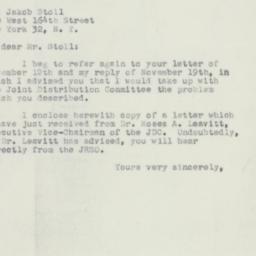 Letter: 1951 November 29