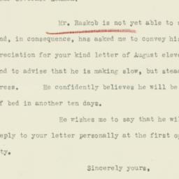 Letter: 1936 August 14