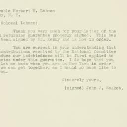 Letter: 1930 December 11