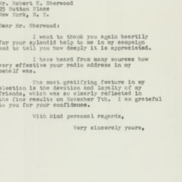 Letter: 1950 November 21