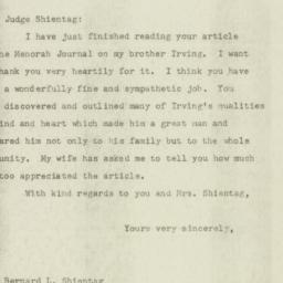 Letter: 1947 July 23