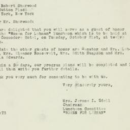 Letter: 1950 October 16