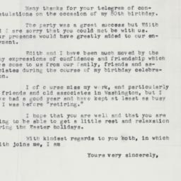 Letter: 1958 April 3