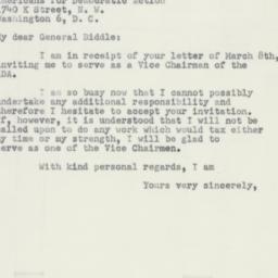 Letter: 1951 March 13