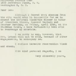 Letter: 1955 April 9