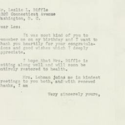 Letter: 1954 April 5