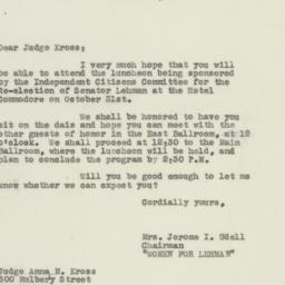 Letter: 1950 October 25