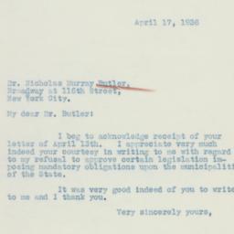 Letter: 1936 April 17
