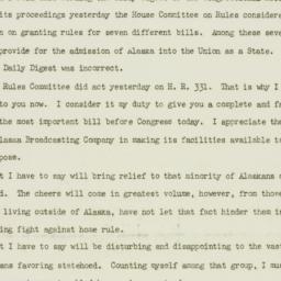 Letter: 1949 July 22