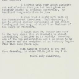 Letter: 1959 June 19