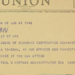Letter: 1948 June 29
