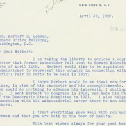 Letter: 1950 April 28