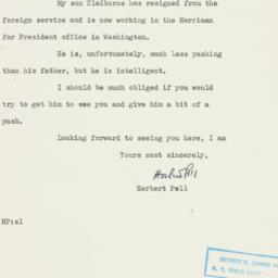 Letter: 1952 June 13