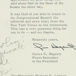 Telegram: 1954 July 7