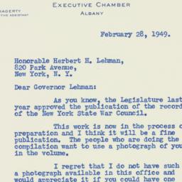 Letter: 1949 February 28