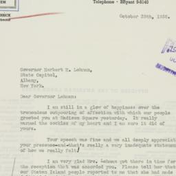 Letter: 1936 October 28