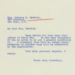 Letter: 1939 March 10