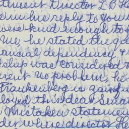 Letter: 1951 July 6