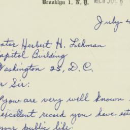 Letter: 1956 July 4