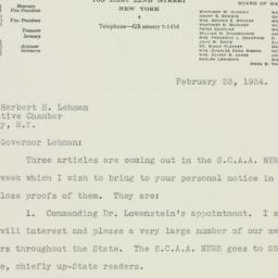 Letter: 1934 February 23