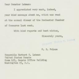 Letter: 1956 February 1