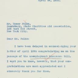 Letter: 1935 April 29