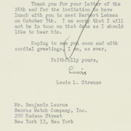Letter: 1950 September 28