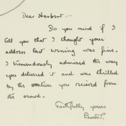 Letter: 1929 May 14
