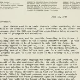 Letter: 1947 June 10