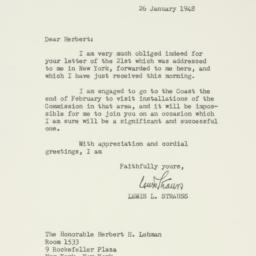 Letter: 1948 January 26