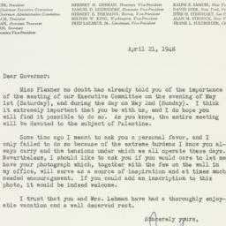 Letter: 1948 April 21