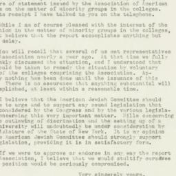 Letter: 1948 January 8