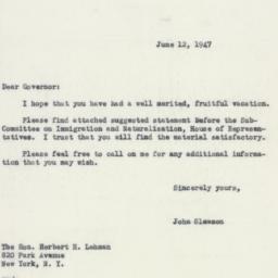 Letter: 1947 June 12