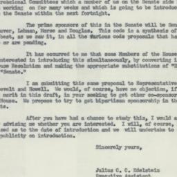 Letter: 1954 May 1