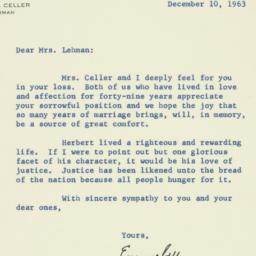 Letter: 1963 December 10