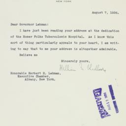 Letter: 1936 August 7