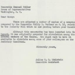 Letter: 1953 July 14