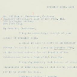 Letter: 1935 November 18