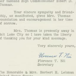 Letter: 1953 February 26