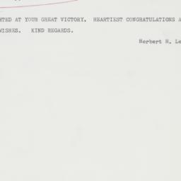 Telegram: 1962 November 8